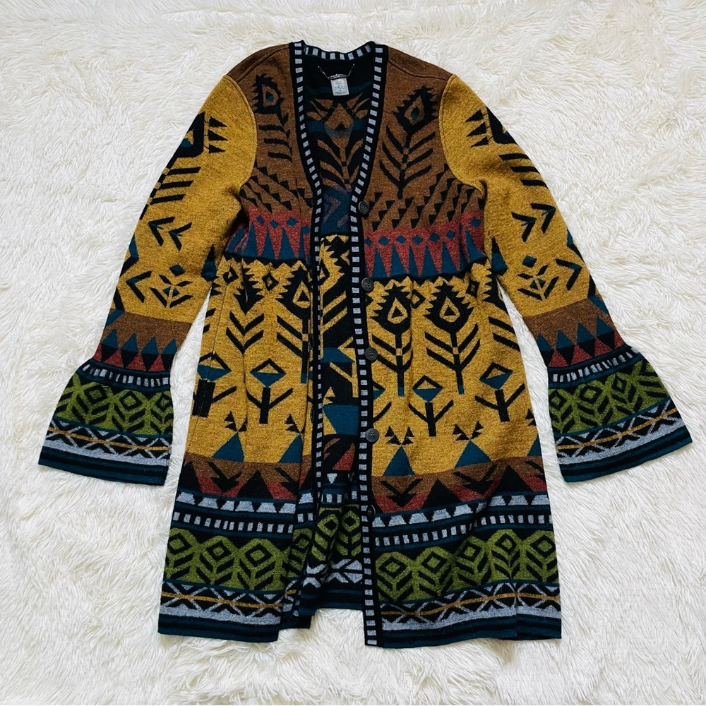Peruvian Connection Duster Cardigan Sweater